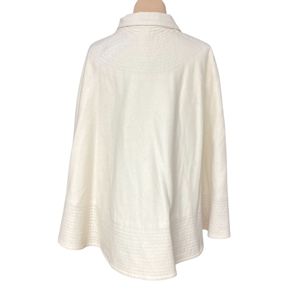 cape EAST 5th vintage ivory S/M wool blend classic please read info on photo2 - Picture 4 of 12